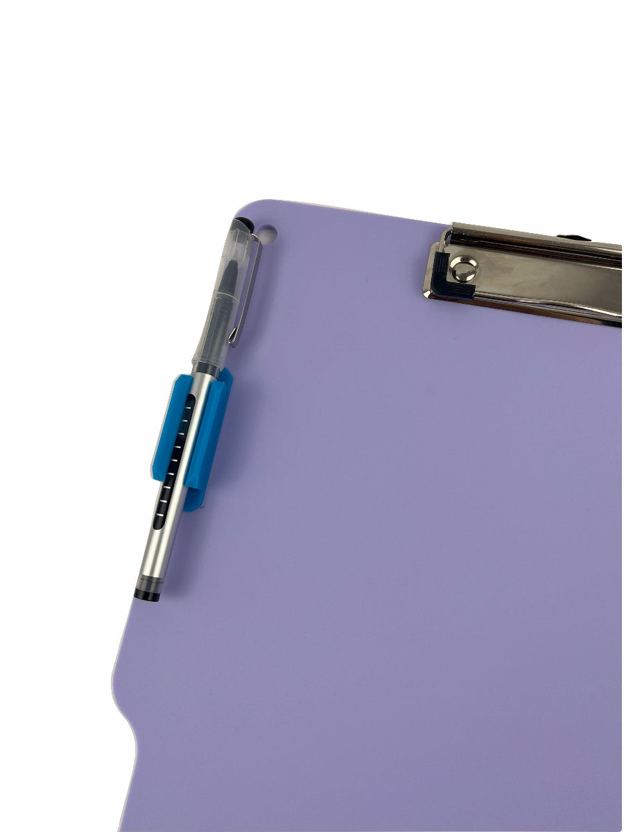 acrylic clipboard with pen holder, A4 size, multi colors