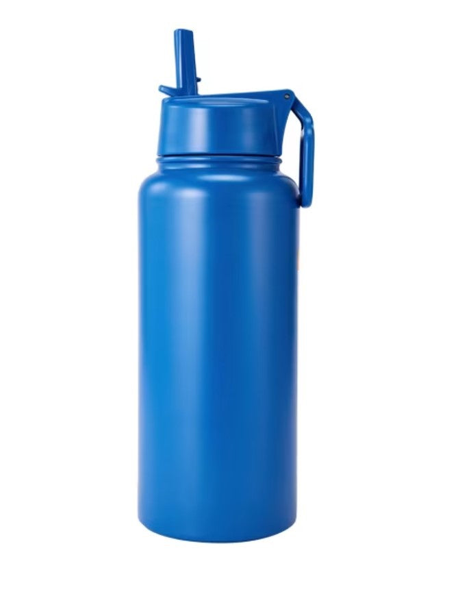 print name on drink bottle blue