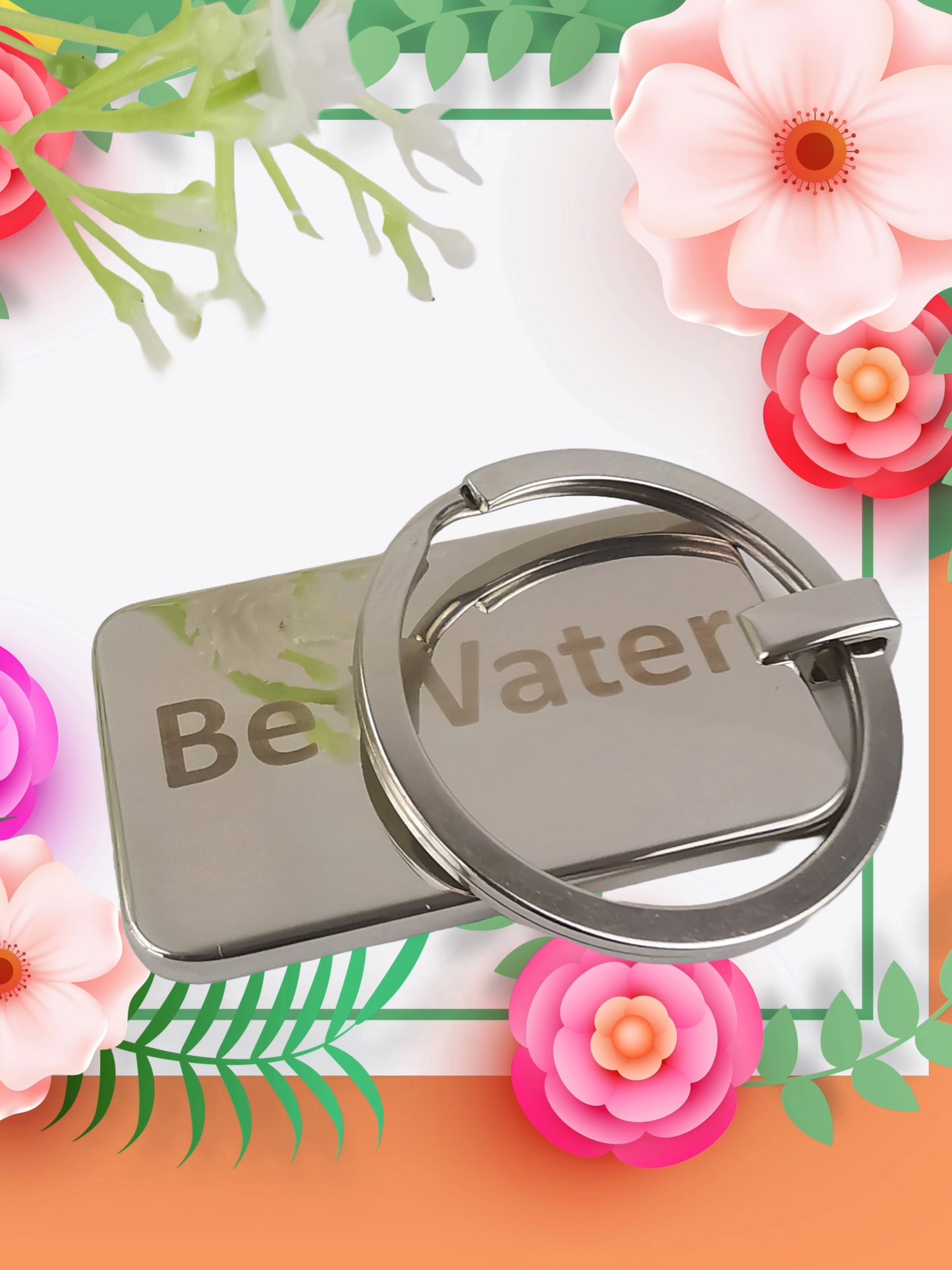 keychain rectangle tag