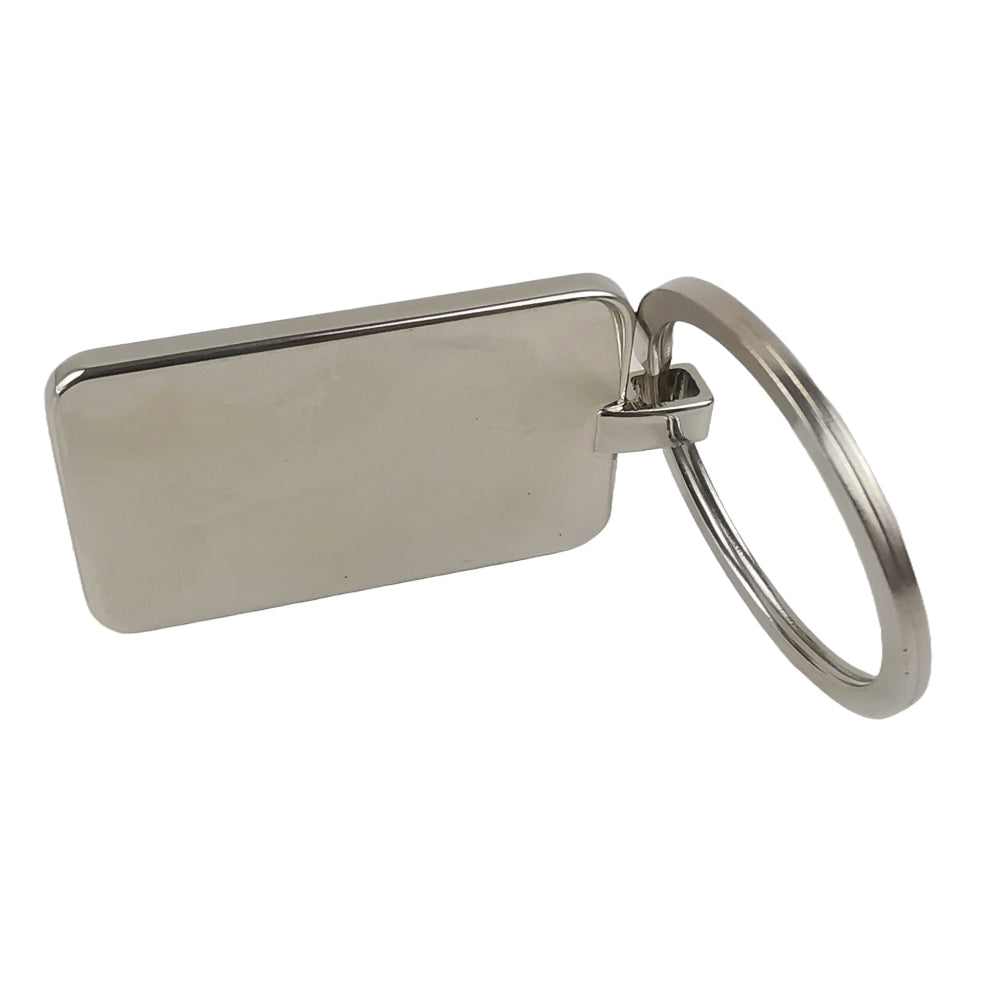 keychain rectangle tag back
