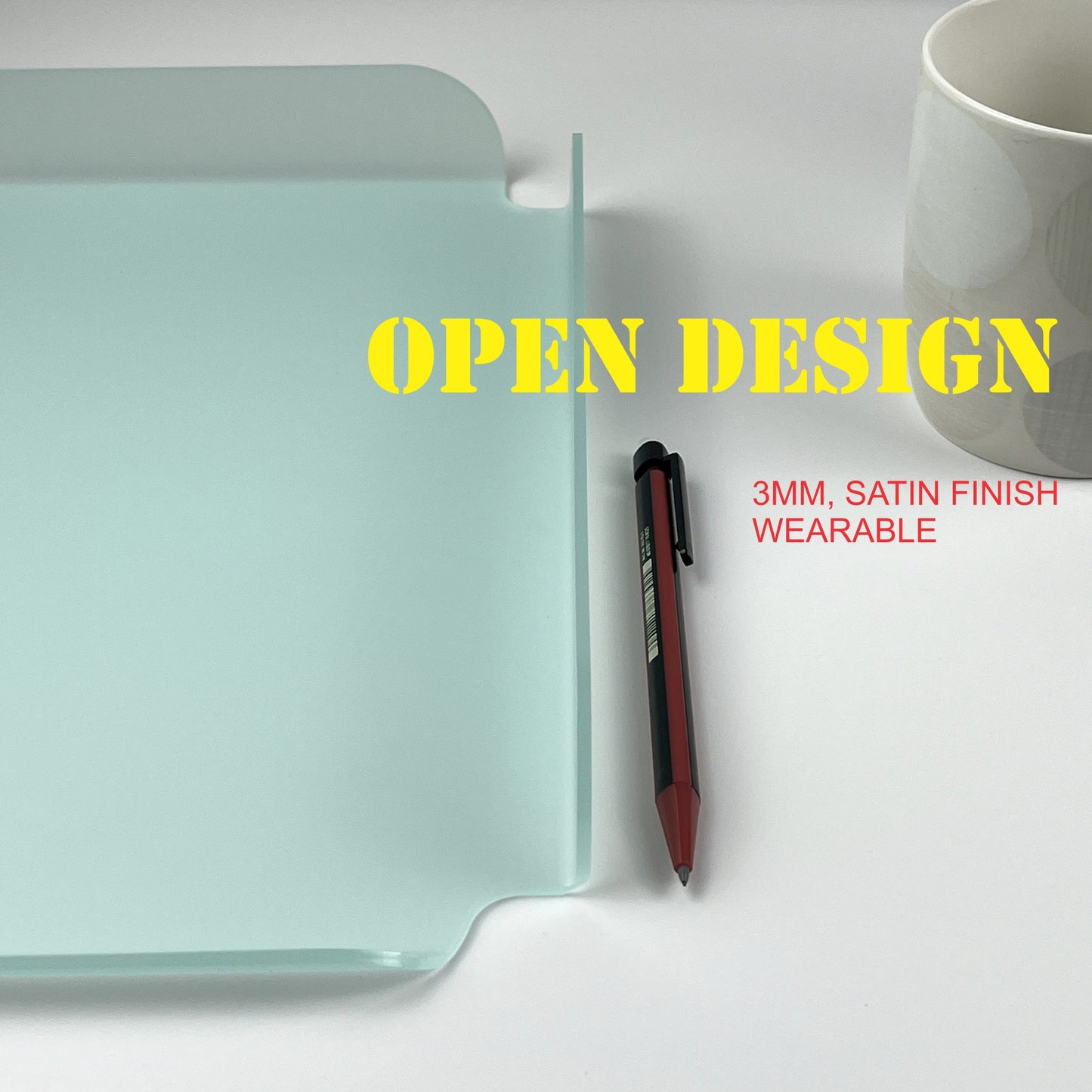 A4 paper document tray | 4mm 3mm clear acrylic tray