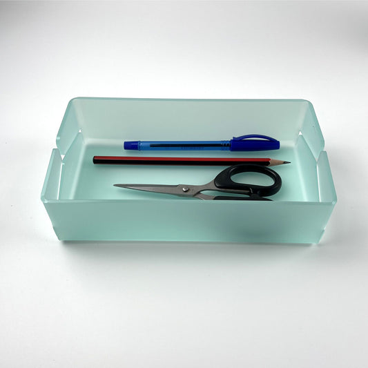 acrylic organizer box, custom engraving