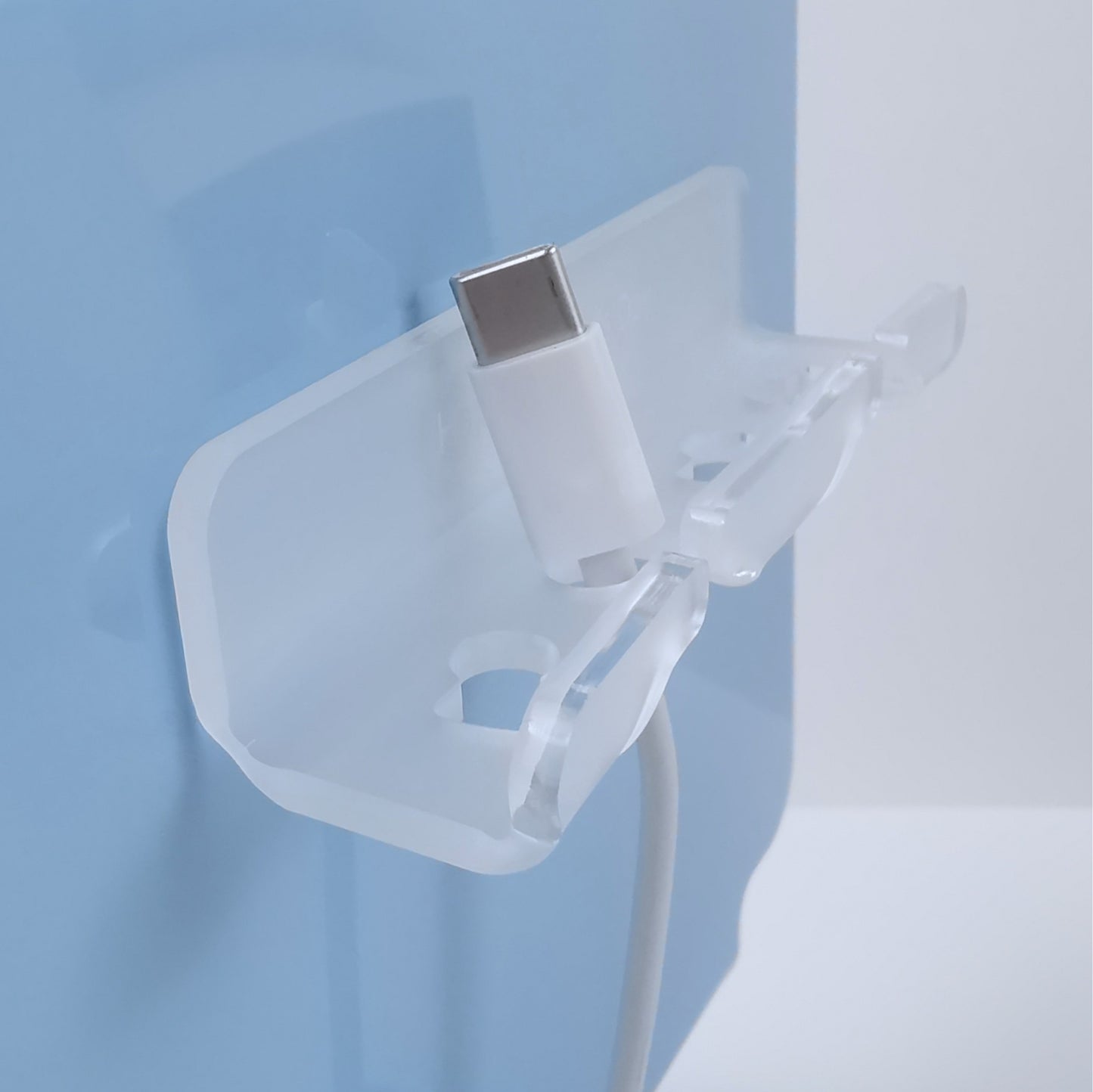 cable organizer | 3mm Clear acrylic charging cable holder