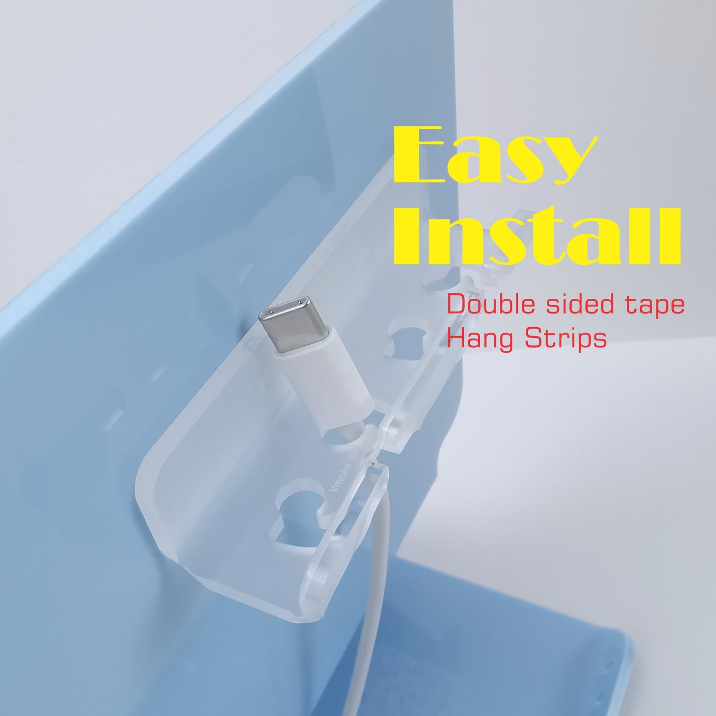 cable organizer | 3mm Clear acrylic charging cable holder