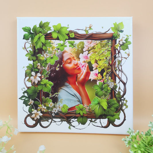 square canvas printing with thin frame