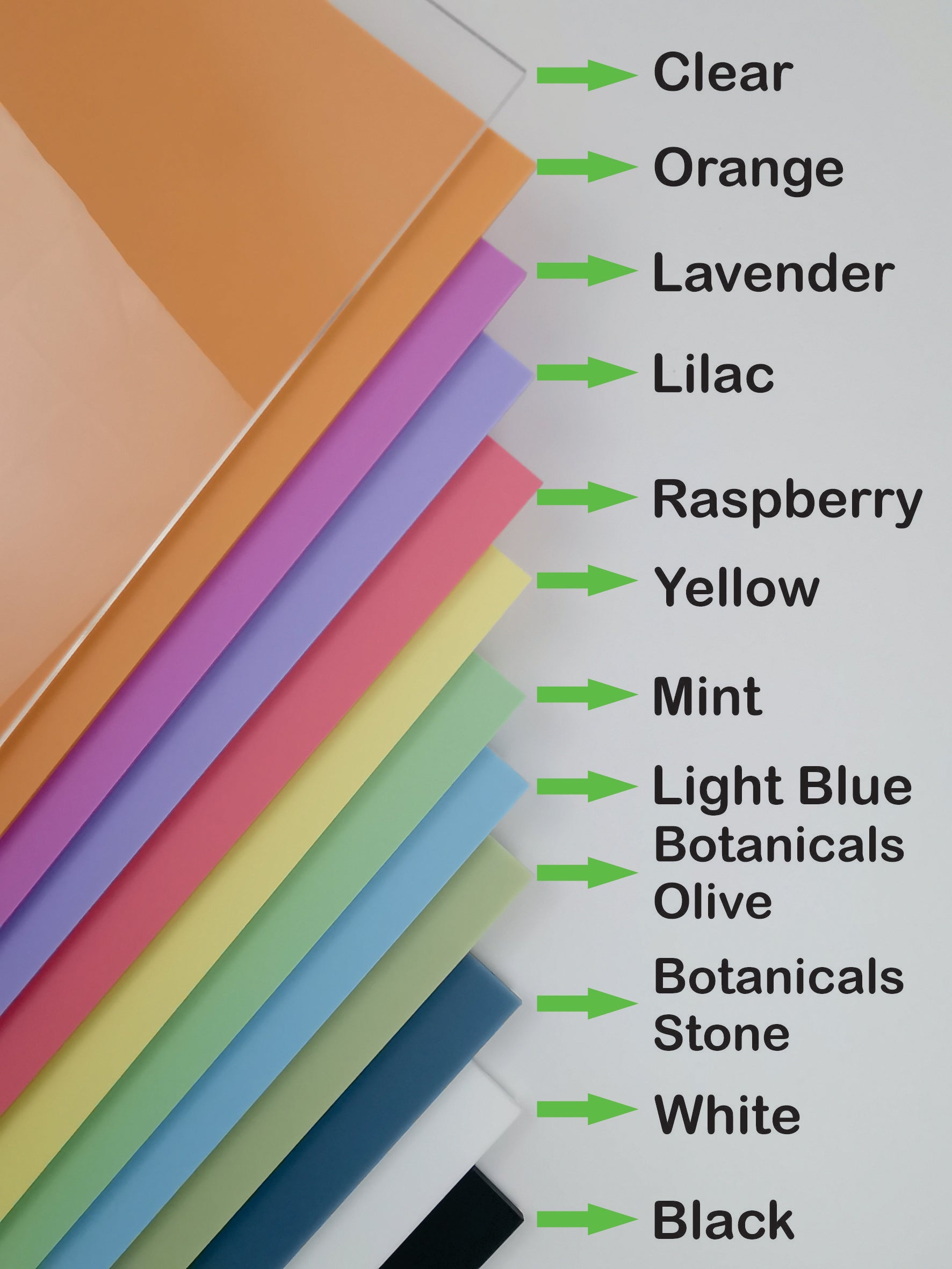 color of pastel acrylic for custom print