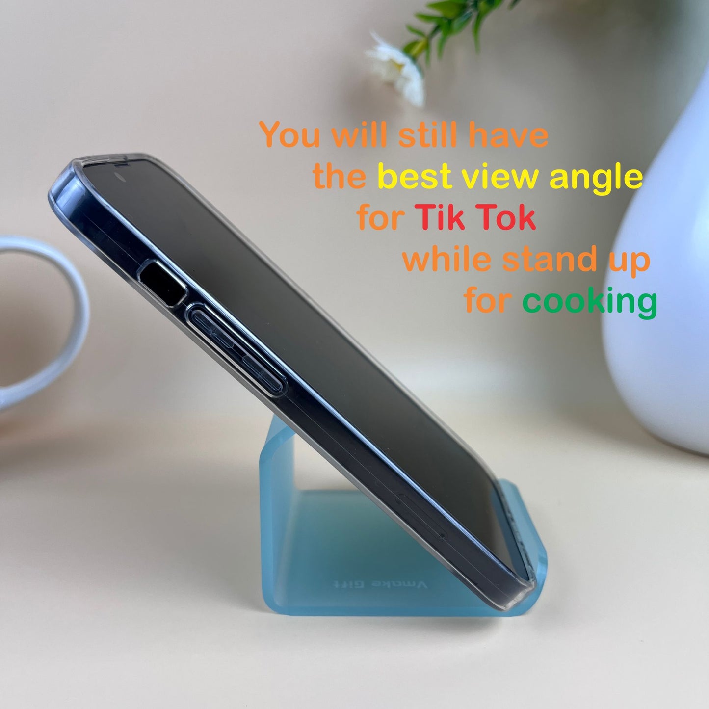 phone stand with double view angle 40 and 65 degree