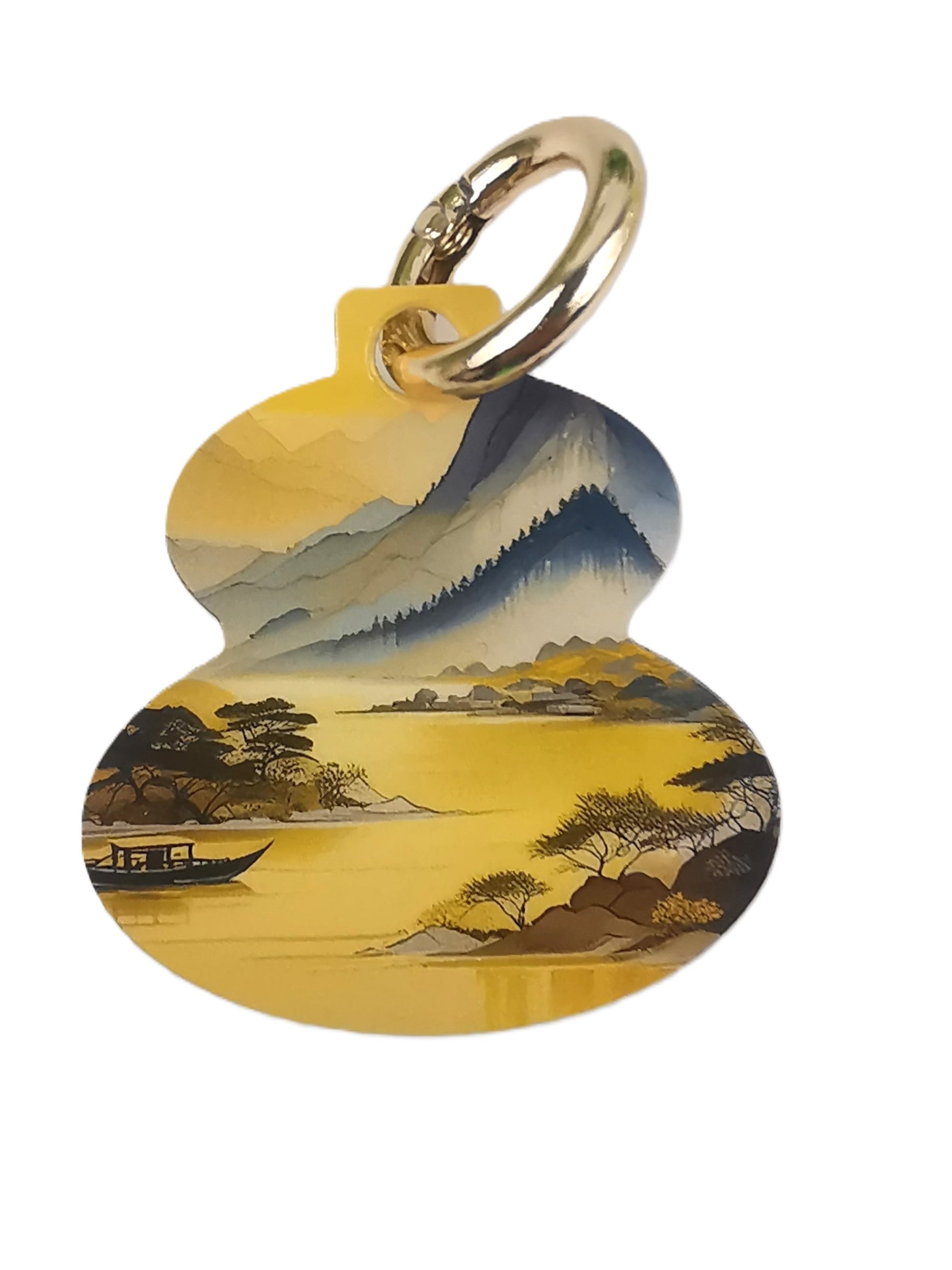 gourd mirror keychain