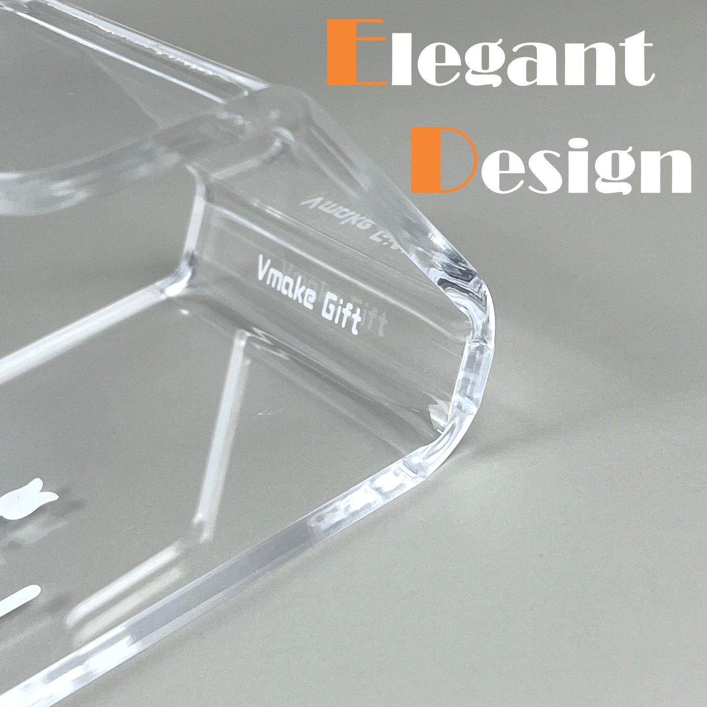 phone stand holder 4mm clear acrylic with custom engraving
