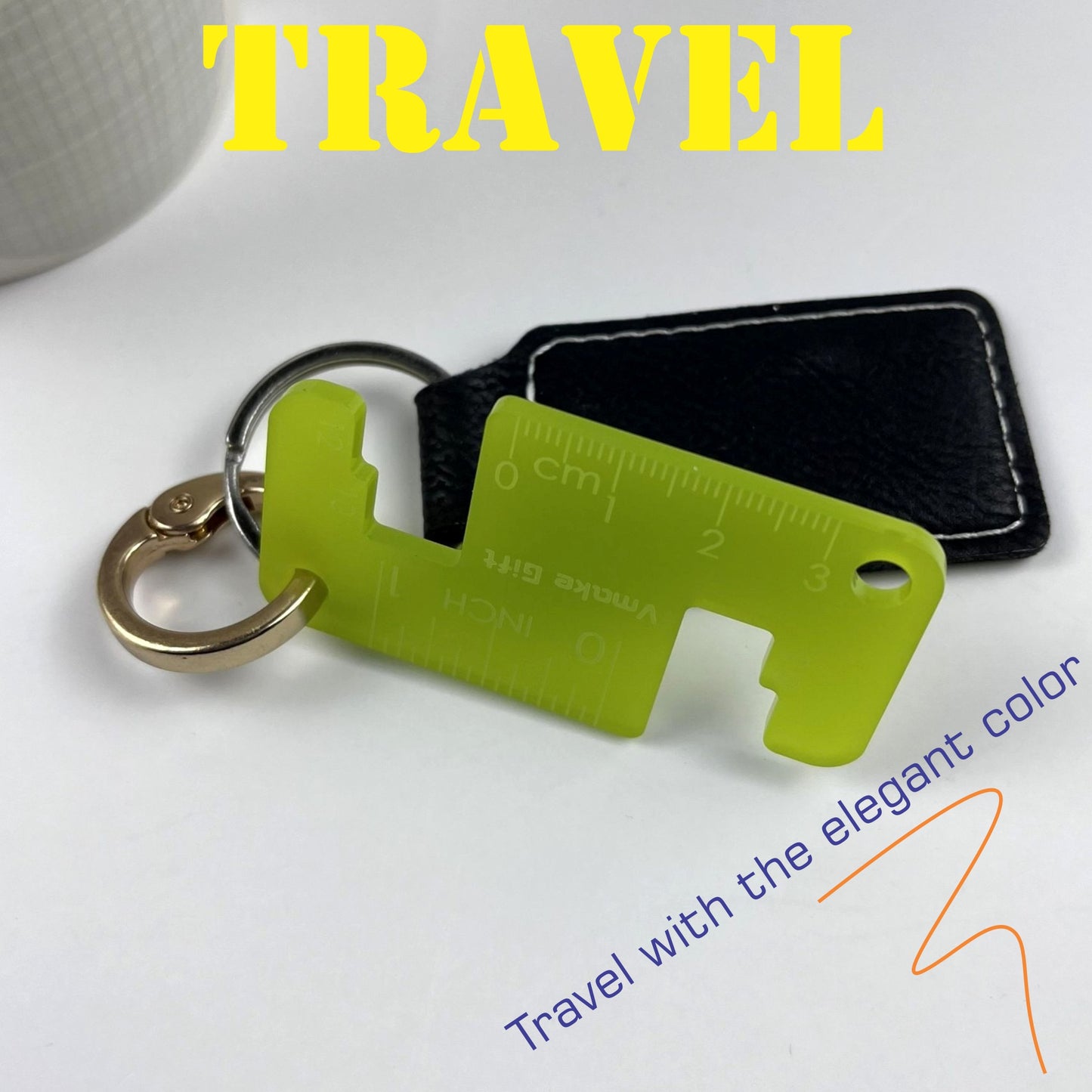 portable phone stand holder with mini ruler 3mm acrylic