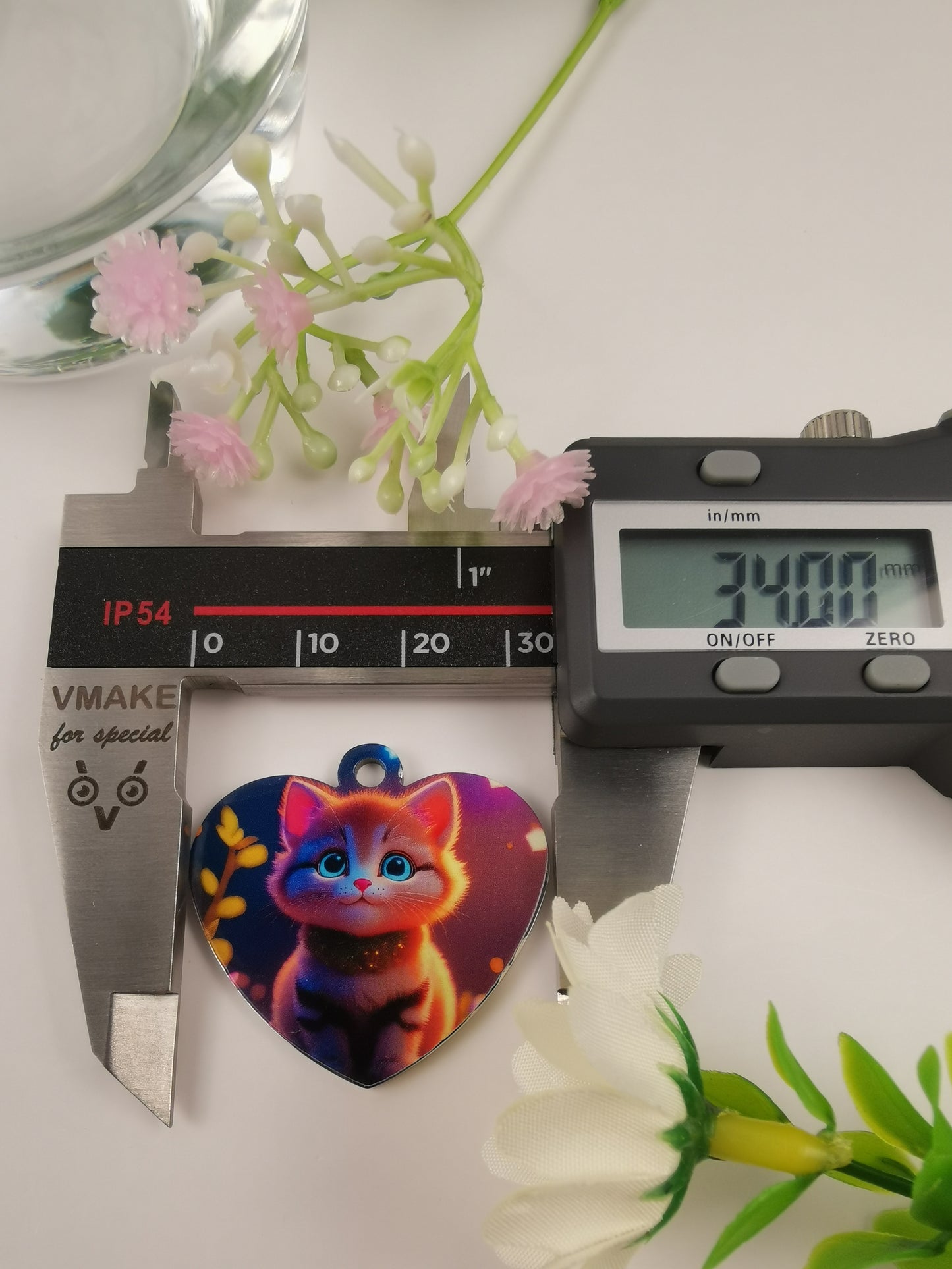 size of stainless steel heart