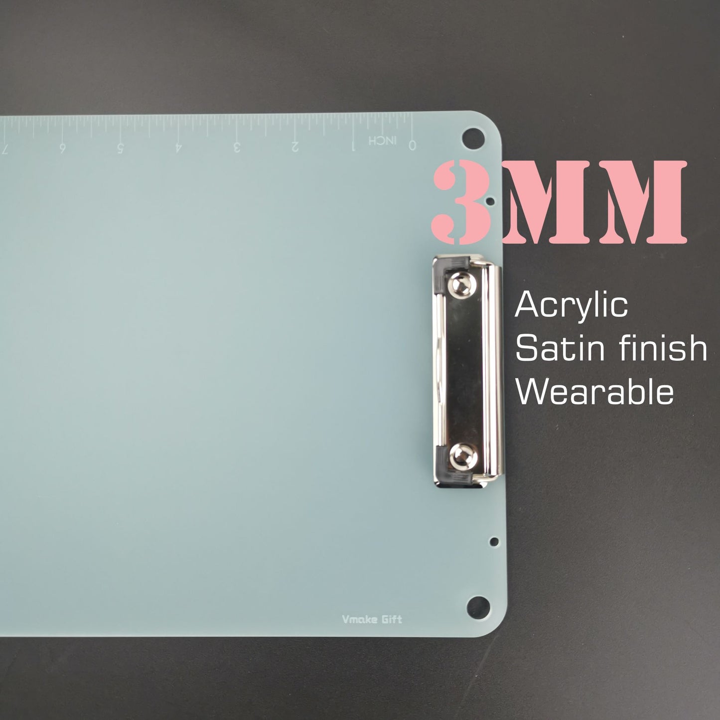 亚克力写字板，带笔插，A4尺寸，多种颜色可选