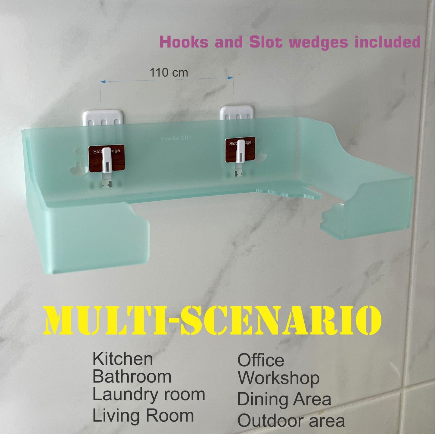 Tissue box wall holder, 3‑Way Acrylic Dispenser, Multi colors